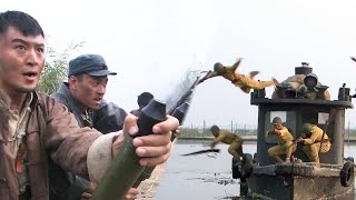 日軍大部隊來襲！游擊隊長手握小鋼炮，一炮轟爛日軍戰艦！⚔️  抗日