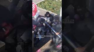 A Portland man is charged with multiple crimes relating to a protest at the Portland ICE office.