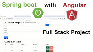 Spring Boot + Angular 7 CRUD Application | Complete Full Stack Project Tutorial