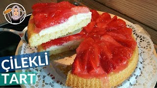 Çilekli Tart Kek Tarifi | En lezzetli tart nasıl yapılır? | Hatice Mazı ile Yemek Tarifleri