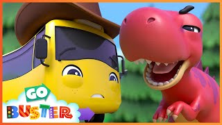 NEW! Buster Plays with the Dinosaur | Go Buster | Baby Cartoon | Kids Video