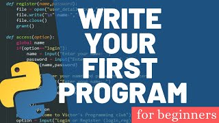 Write your first python code