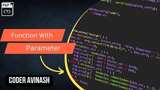 🔵 PHP Function With Parameter and Default Argument Values Function | Core PHP | in Hindi