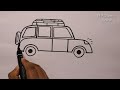 how to draw a new car from swastik car drawing very easy step by step