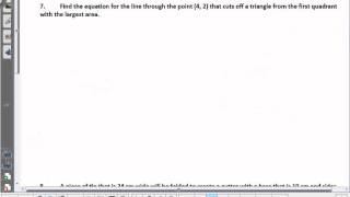 Calculus Unit 4 7 Notes Optimization Problems Video 2