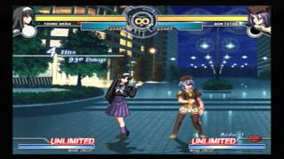 Full Moon Seifuku Akiha Demo #5: Combo Video [MBAA PS2 Original Mode]