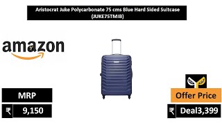 Aristocrat Juke Polycarbonate 75 cms Blue Hard Sided Suitcase JUKE75TMIB