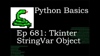 Python Basics Tutorial Tkinter Calculator StringVar Object