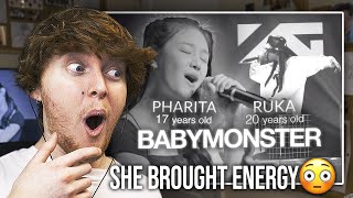 SHE BROUGHT ENERGY! (BABYMONSTER - Pharita & Ruka | Live Performance Reaction)