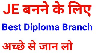 JE बनने के लिए बेस्ट पॉलिटेक्निक ब्रांच # junior Engineer kaise bne #Pandey ji technical 2.0