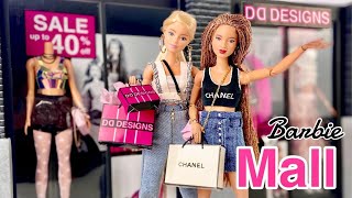 DIY Doll Shopping Mall! Making Barbie Store Fronts| Mannequins| Shopping Bags| Fashion