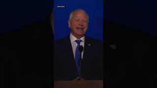 Tim Walz formally accepts the Democratic vice presidential nomination at the DNC