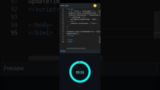 🌀 Build a Circular Countdown Clock with Just HTML, CSS & JS! 🕒 #coding #programming #animation