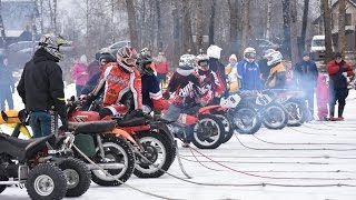 Skijorings Titurgas ezers 26.02.2017.Cerību klase (Mārtiņš Egle - Kaspars Rināss)