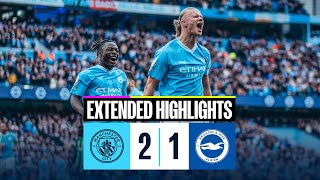 EXTENDED HIGHLIGHTS | Man City 2-1 Brighton | Haaland and Alvarez with the goals