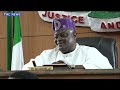 full video obasa blows hot warns those planning attack on assembly over commissioner nominees