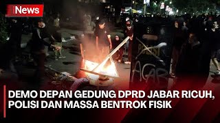 Bentrokan Fisik Warnai Aksi Tolak RUU Pilkada di Depan DPRD Jabar: Polisi Semburkan Water Cannon