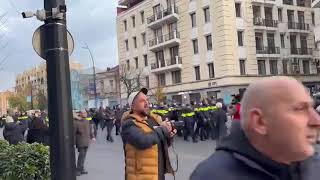 დაპირისპირება აქციის მონაწილეებსა და სამართალდამცველებს შორის