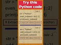 8 - Try this Python Code | Python for Beginners | Interview Questions for freshers | Python Coding