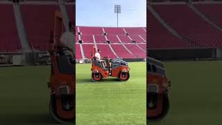 This is how NFL fields are created. #NFL #football #groundskeeping #footballfield #shorts