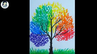 Beautiful Magical Tree Drawing | Drawing of Nature | Beautiful Scenery Drawing of Nature