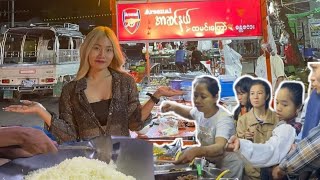 Arsenal Fried Rice - Street food in Mandalay // အာဆင်နယ်ထမင်းကြော် 🥗😋