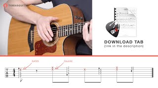 Percussive Guitar Tutorial - Word Up [ + TAB Download ]