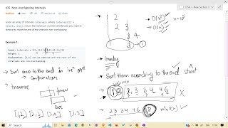 LeetCode | 435. Non-overlapping Intervals | Greedy | Interval | Sorting