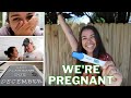 Finding Out We Are Pregnant Together! / Surprise Pregnancy Announcement / Plus My Husbands Reaction