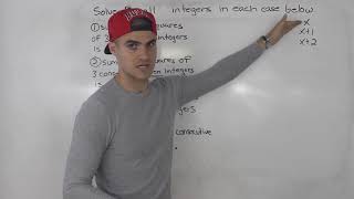 MCR3U - Quadratic Word Problem (Solve for Consecutive Integers Scenarios) - Grade 11 Functions