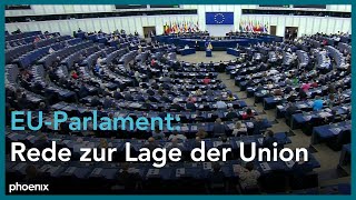 EU-Parlament: Rede zur Lage der Union von EU-Kommissionspräsidentin Ursula von der Leyen