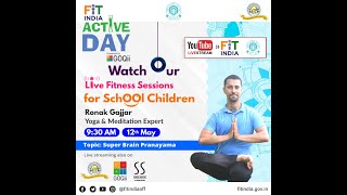 Fitindia activeday session with Ronakgajjar