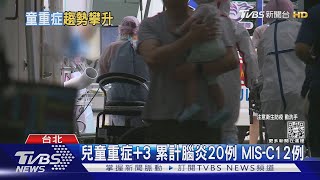 兒童重症+3 累計腦炎20例 MIS-C12例｜TVBS新聞