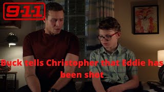 9-1-1 | Buck tells Christopher that Eddie has been shot