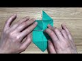 【折り紙1枚でできる】簡単 可愛い 四つ葉のクローバーの折り方 origami four leaf clover