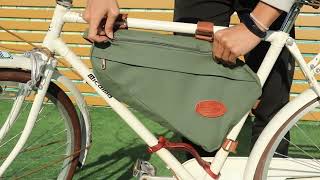 TOURBON Bike Frame Bag Front Crossbar Triangle Pannier Bag