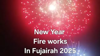 Fujairah ൽ 2025 New year ൽ നടന്ന വെടിക്കെട്ട് കണ്ടാലോ / Fire works in fujairah 2025