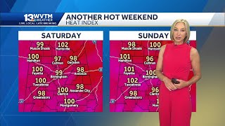 Alabama braces for more hot and humid weather heading into the weekend.