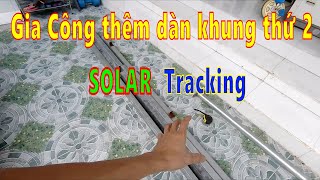 Chi Tiết Làm Dàn Khung Pin Năng Lượng Mặt Trời  tracking #xe điện kim phước p1