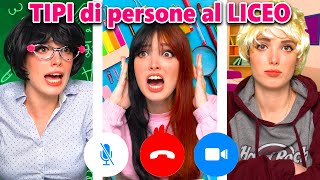 TIPI DI PERSONE AL LICEO