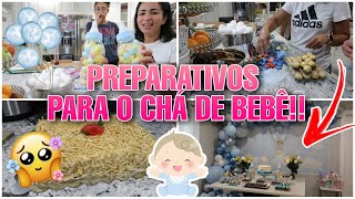 PREPARATIVOS PARA O CHÁ DE BEBÊ, FICOU LINDO | O QUE EU COMPREI DE PRESENTE?