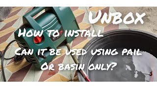 bosch pressure washer long lance how to use using pail or basin