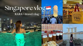 【vlog】新婚旅行🏝️/初のシンガポール🇸🇬/マリーナベイサンズに宿泊🏨