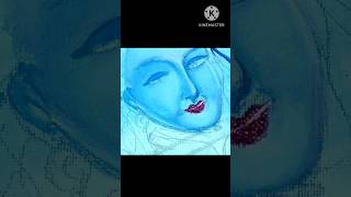 Krishna Painting Step by Step for Beginners|Janmashtami Painting |Easy Poster Colour Painting#shorts