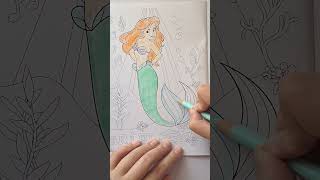 #アリエル　ぬったよ！　#Ariel　#リトルマーメイド　#TheLittleMermaid #ぬりえ　#coloring