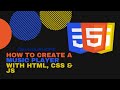 How to create a Music Player With HTML, CSS & JS