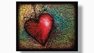 How to PAINT a HEART with TISSUE PAPER TEXTURE How to PAINT a HEART with TISSUE PAPER TEXTURE