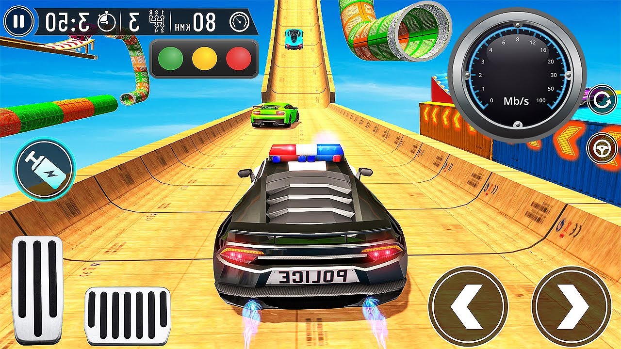 Ramp Car Driving: Offline Game 2023 - 3D Police Car Race Stunt ...