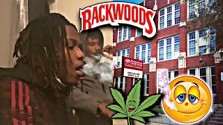 HOTBOXIN MY SCHOOL BATHROOM! *Almost got caught*