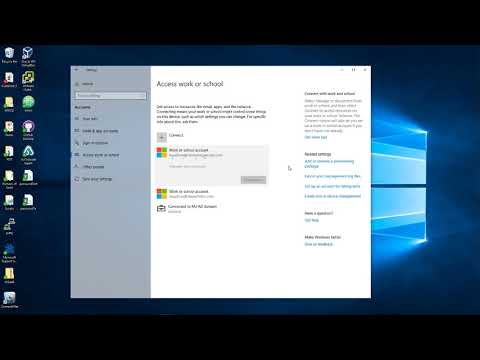 How do I delete my work or school account?